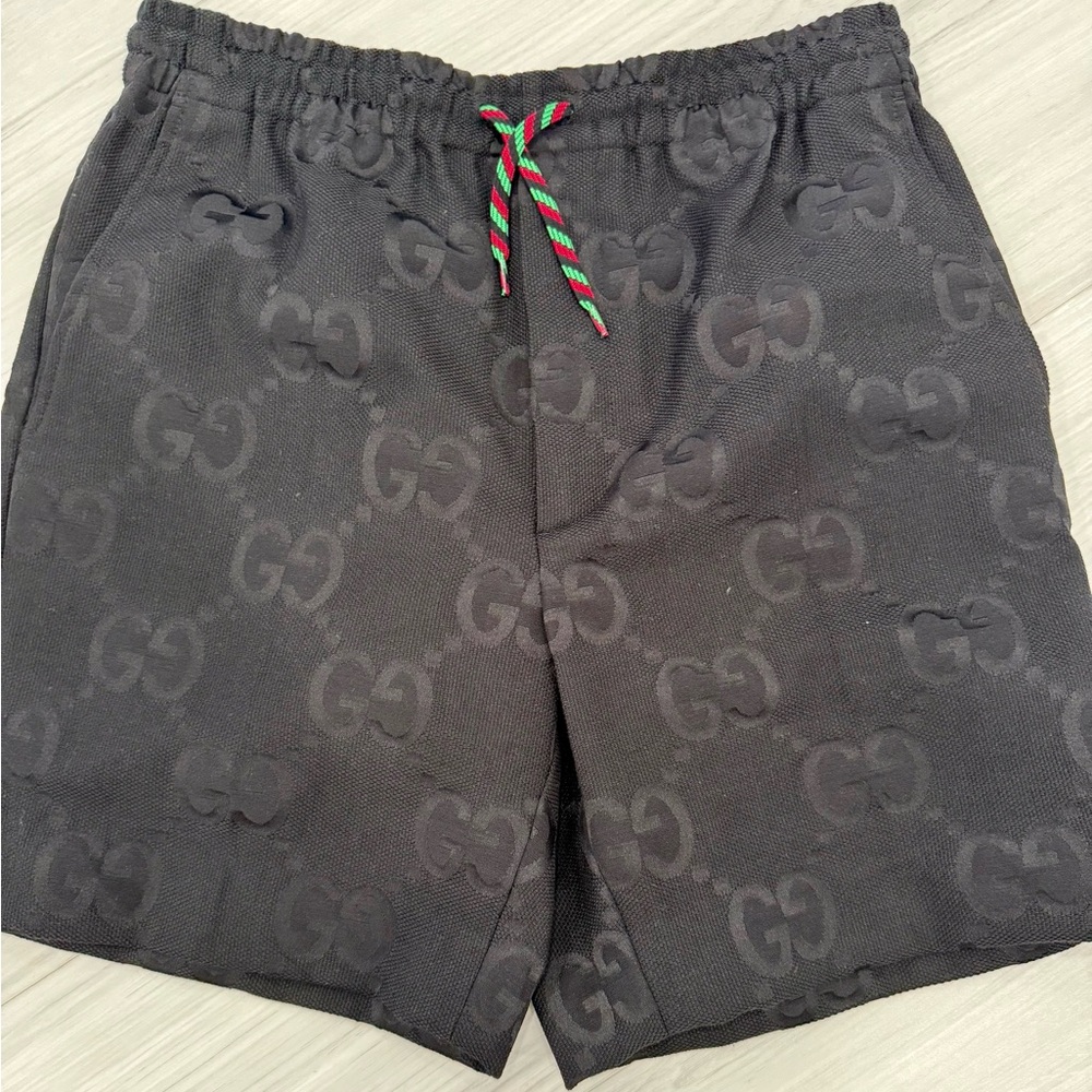 Gucci Charcoal Textured Trousers